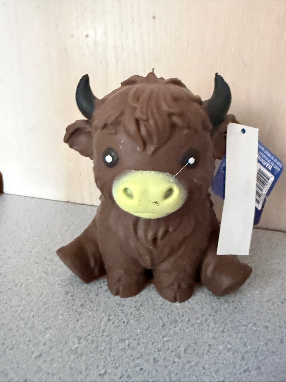 New Toymendous Very Dark Brown Highland Cow Squishy Toy 3+ Viral Fidget Squeeze